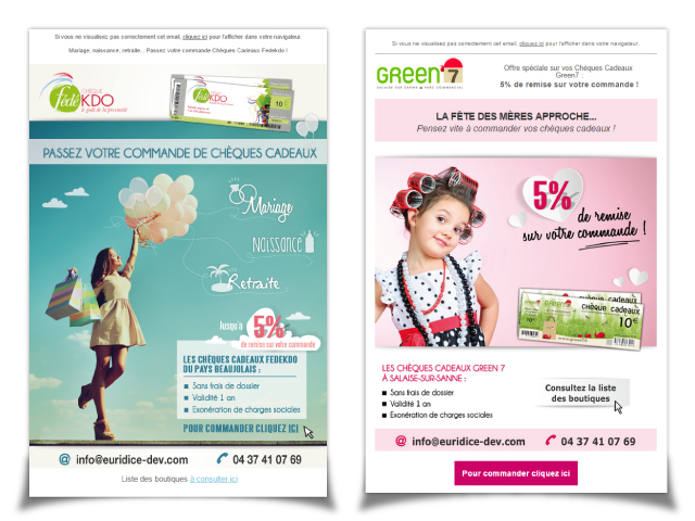 Vente chèques cadeaux CE et entreprises